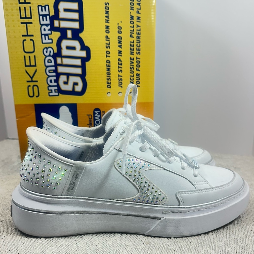 SKECHERS Hands Free Slip-ins Cordova Classic Sparkling Step Sneakers Shoes 10